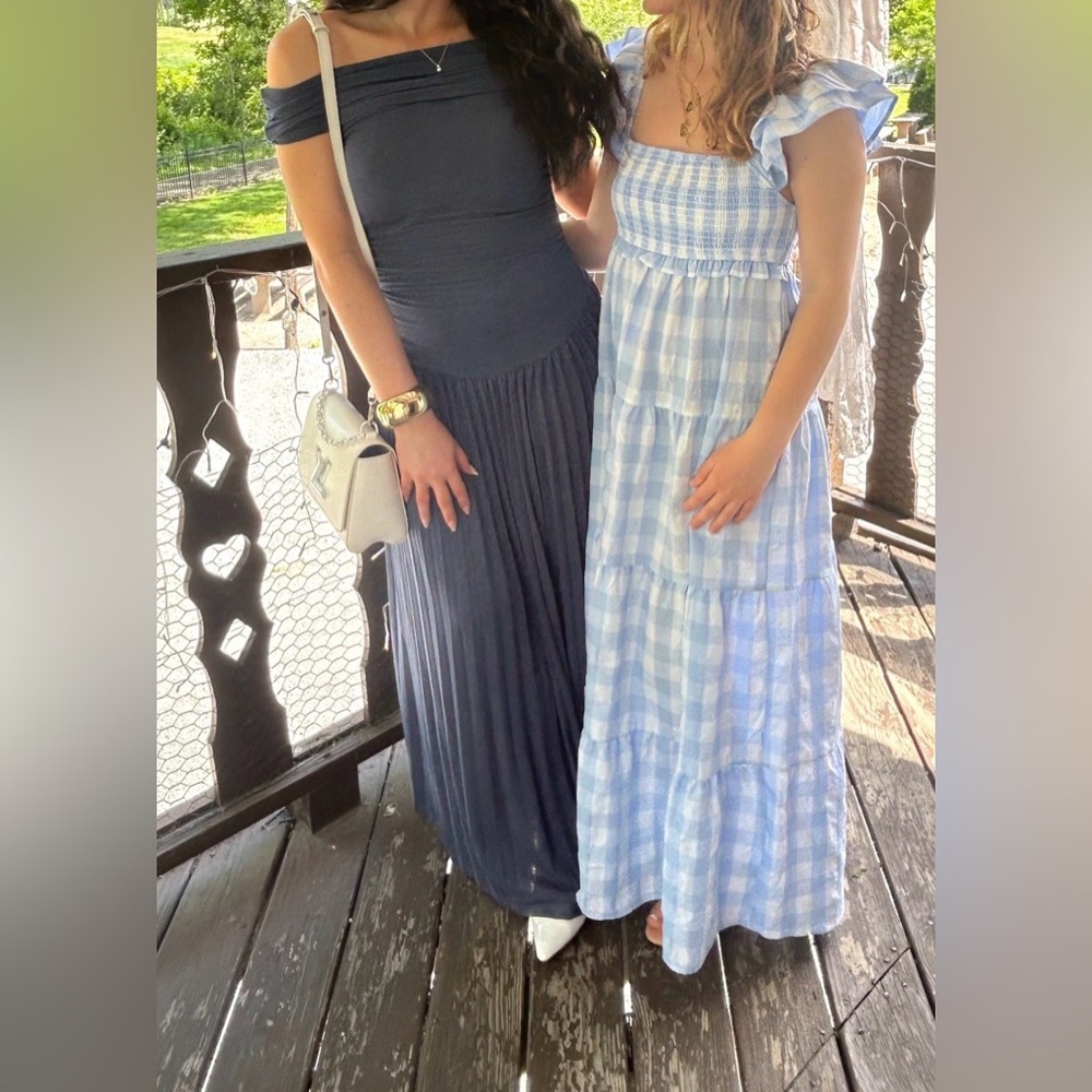 Lioness Strapless Navy Dress